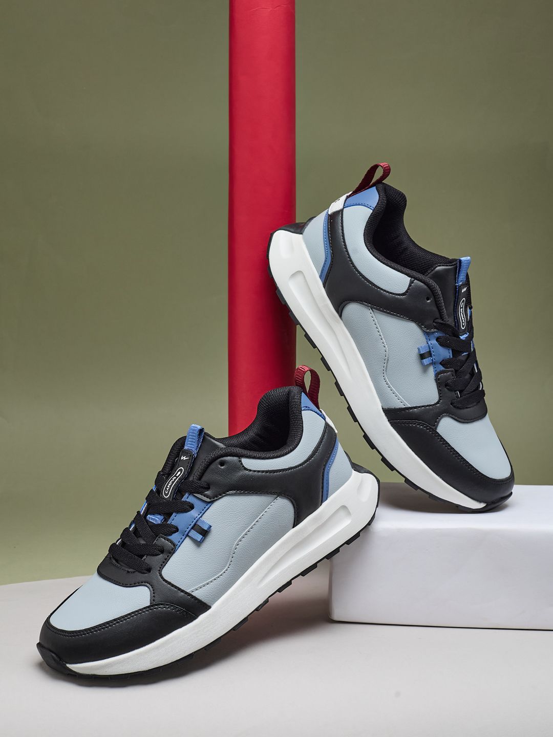 Campus PASSO Men Colourblocked Round Toe Lace-Ups Sneakers