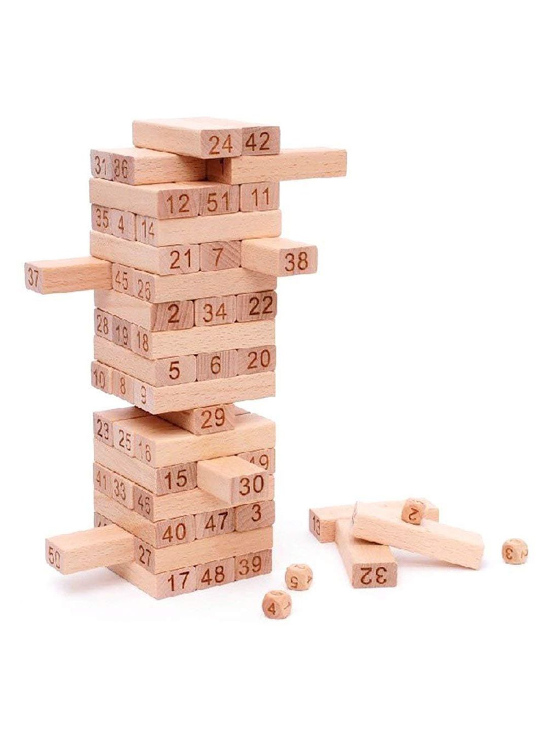 Kidoyz Wooden Tumbling Tower Puzzles Activity Toys and Games