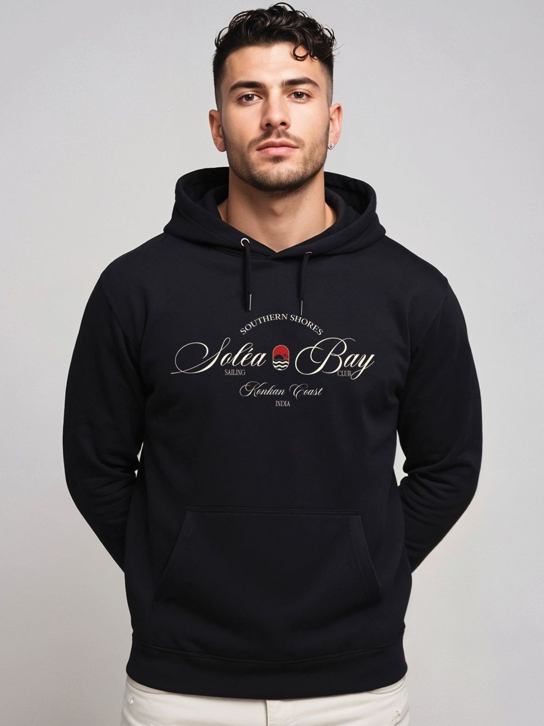 Adro Southern Shores Solea Bay 320 GSM Fleece Printed Graphic Hoodie