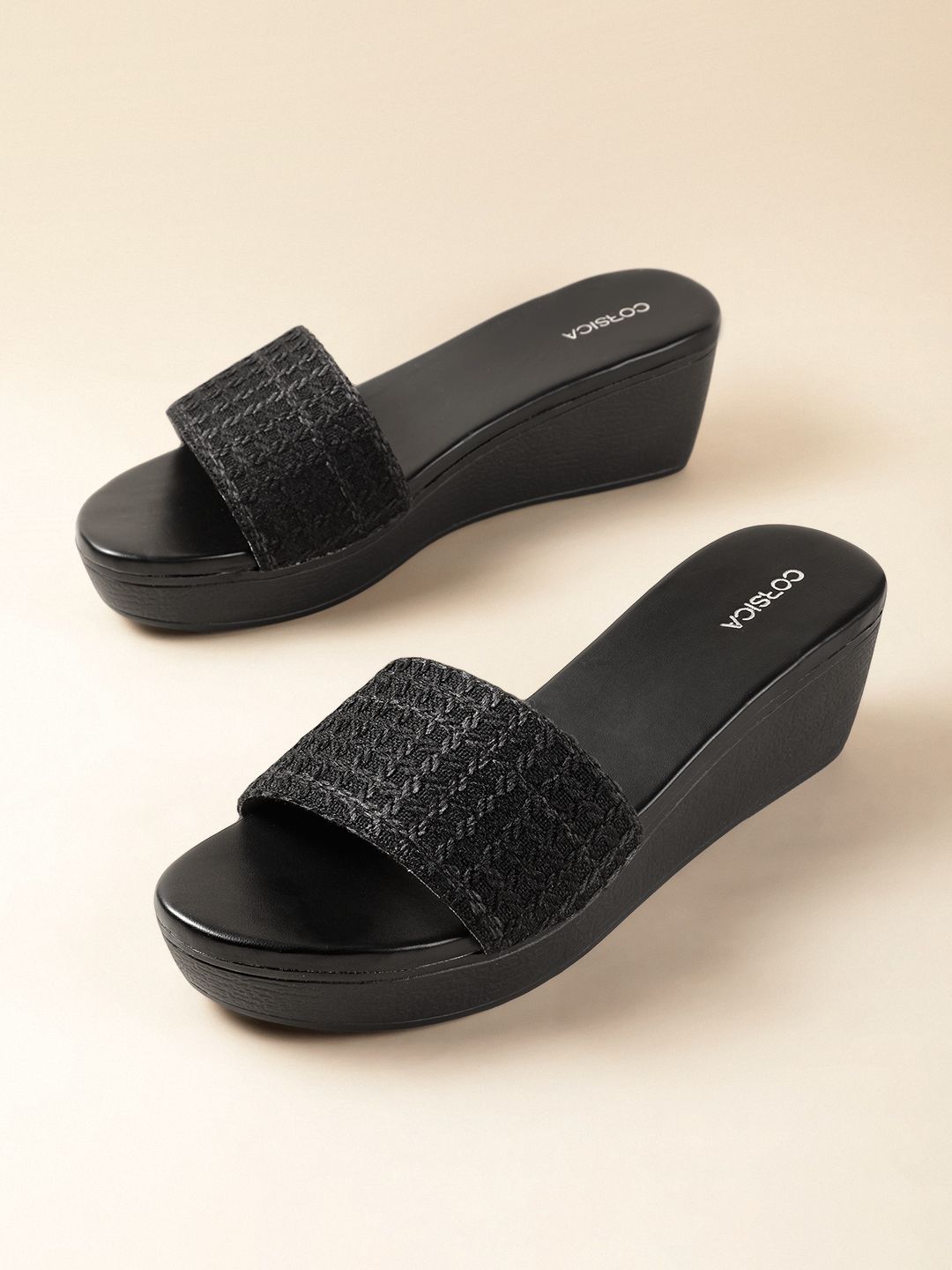 CORSICA Textured Wedge Heels