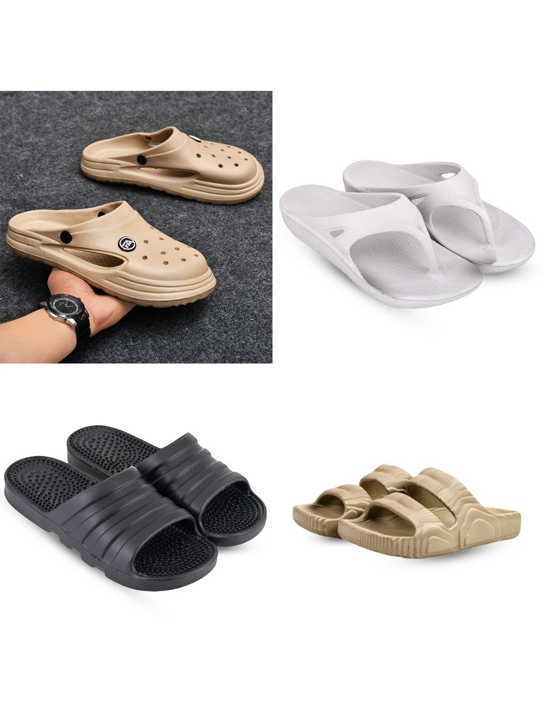 Feel alive Set Of 4 Slip-On Clogs