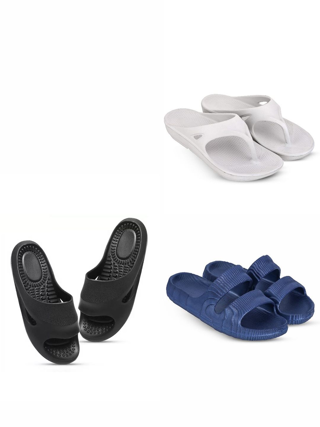 Feel alive Set Of 4 Ultra-Comfortable Thong Flip-Flops