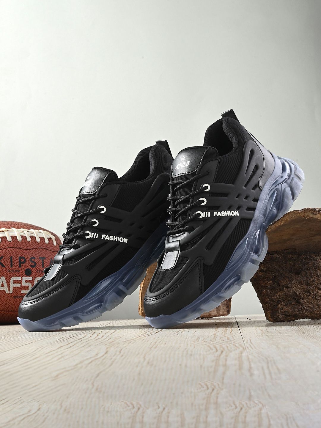 AMICO Men Non-Marking Lace-Ups Running Shoes