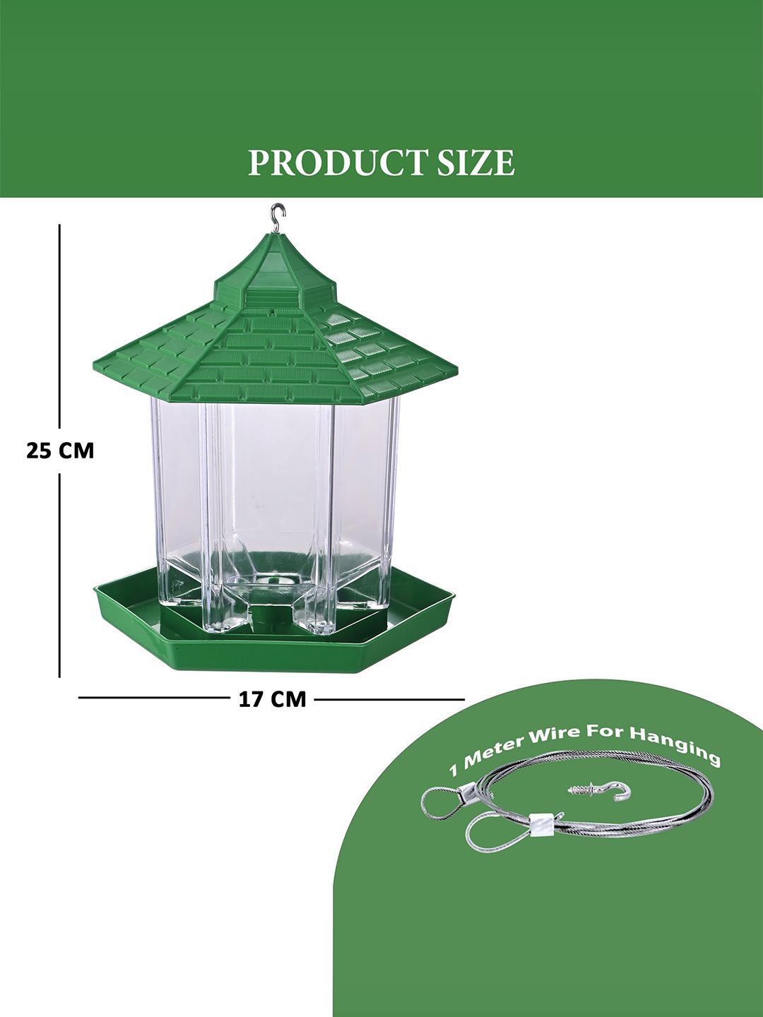 置物  Bird KOSKIKARA Dipper Buy Kuber Industries Set 2 Plastic 360 Perch Bird Feeder Hanging