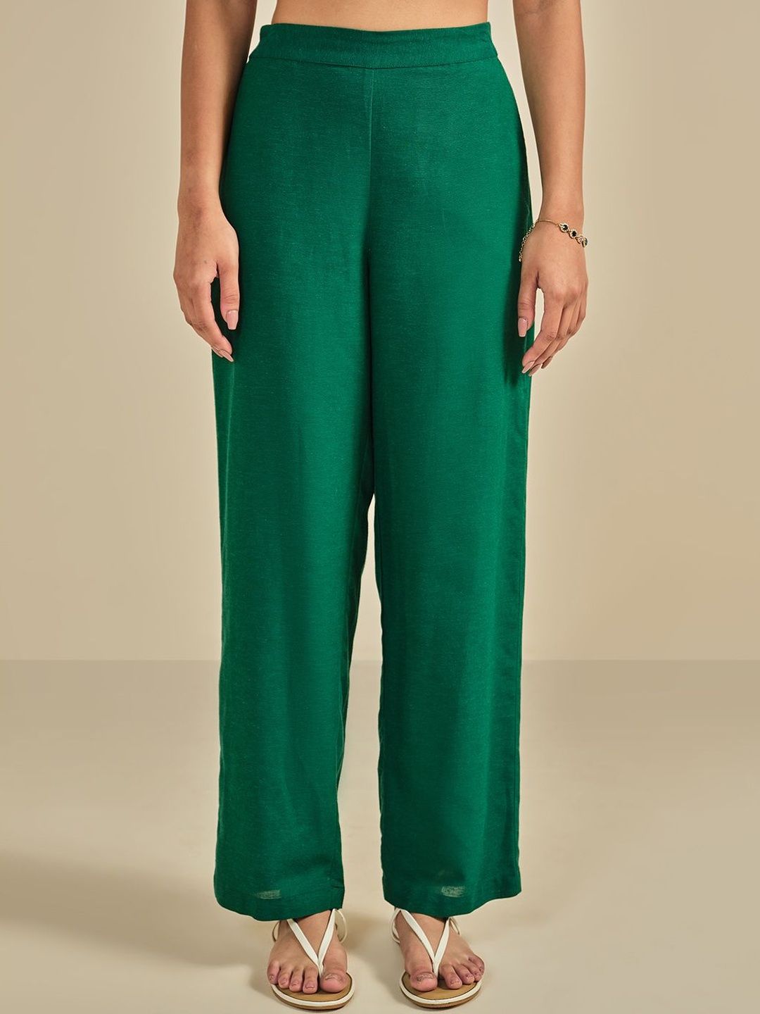 Global Desi Global Desi Women Relaxed Fit Parallel Trousers