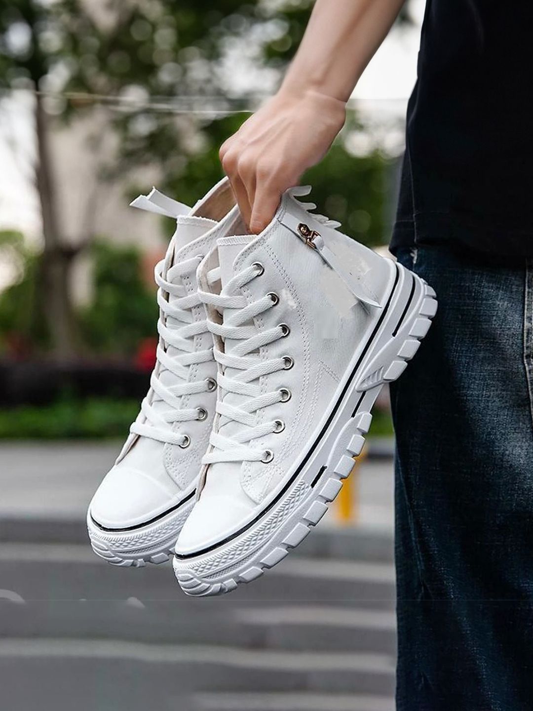 geelexo Mid-Top Walking Non-Marking Shoes