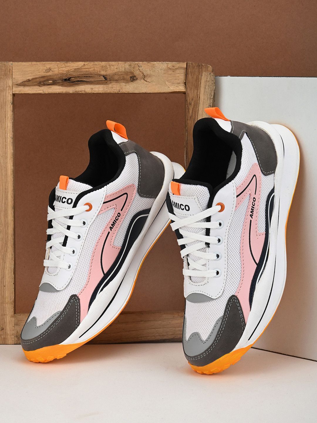 AMICO Men Mesh Running Non-Marking Shoes