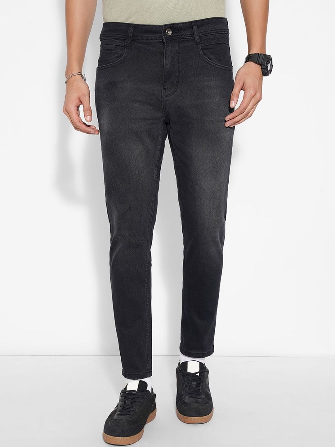 SF JEANS by Pantaloons Men Slim Fit Mid-Rise Light Fade Jeans