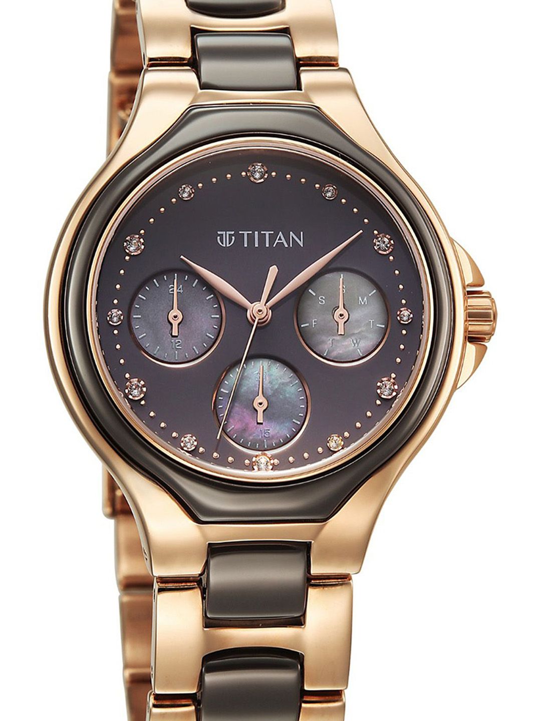 Dial & Stainless Steel Bracelet Style Straps Analogue Watch 95325KD02