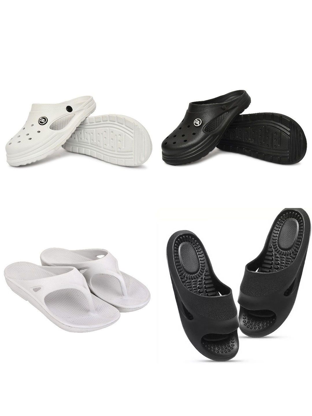 Feel alive Set Of 4 Ultra-Comfortable Thong Flip-Flops