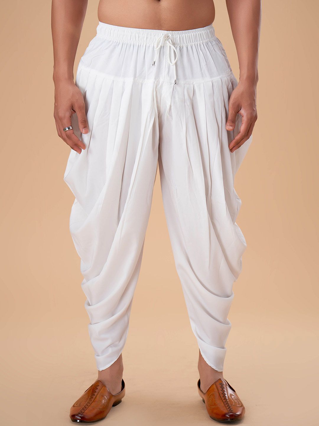 Buy EKATVA ETHNIC Men Peshawari Plain Bottom Dhoti Pants - Dhotis