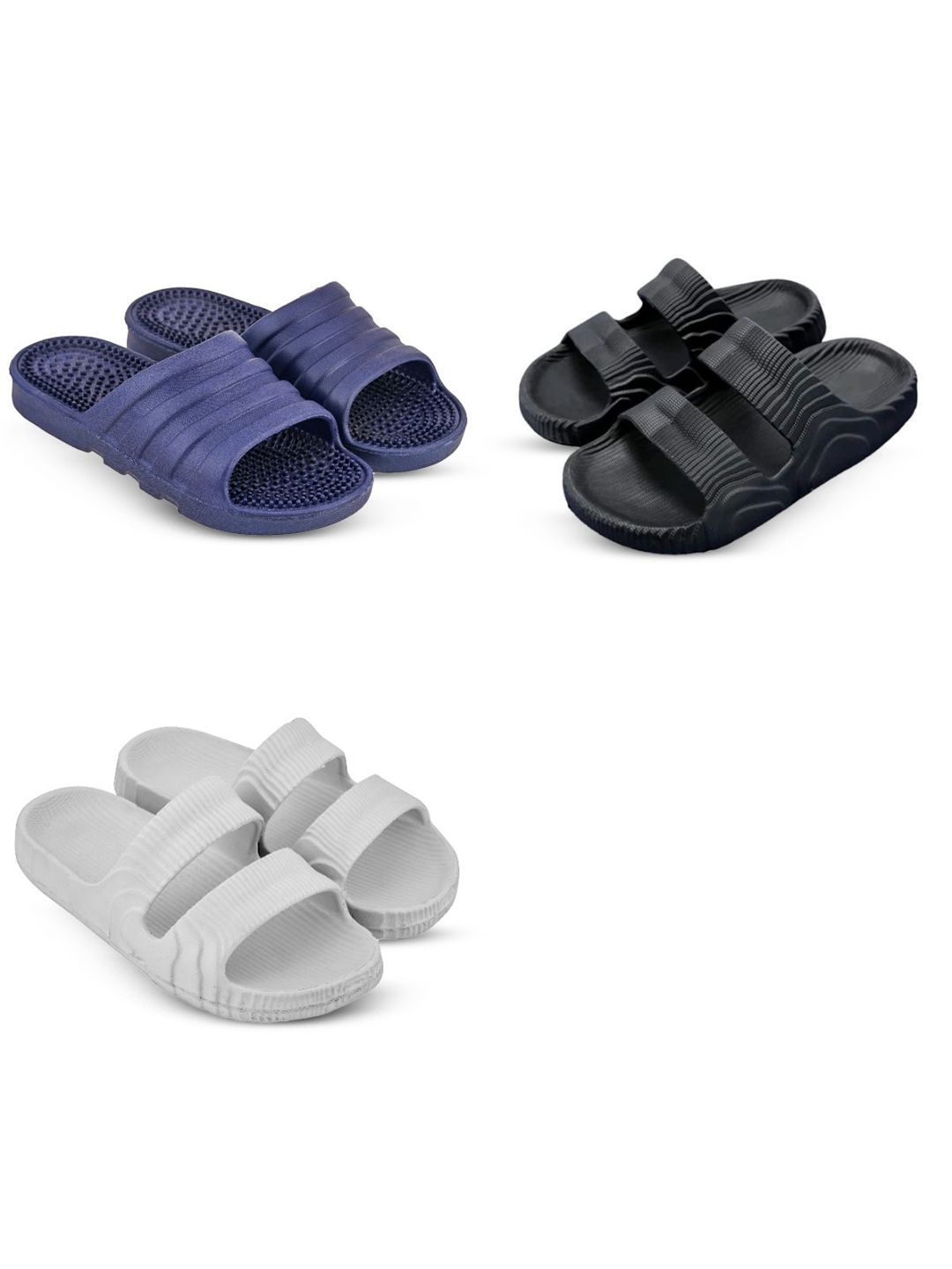 Feel alive Men Set of 3 Lightweight Flip-Flops