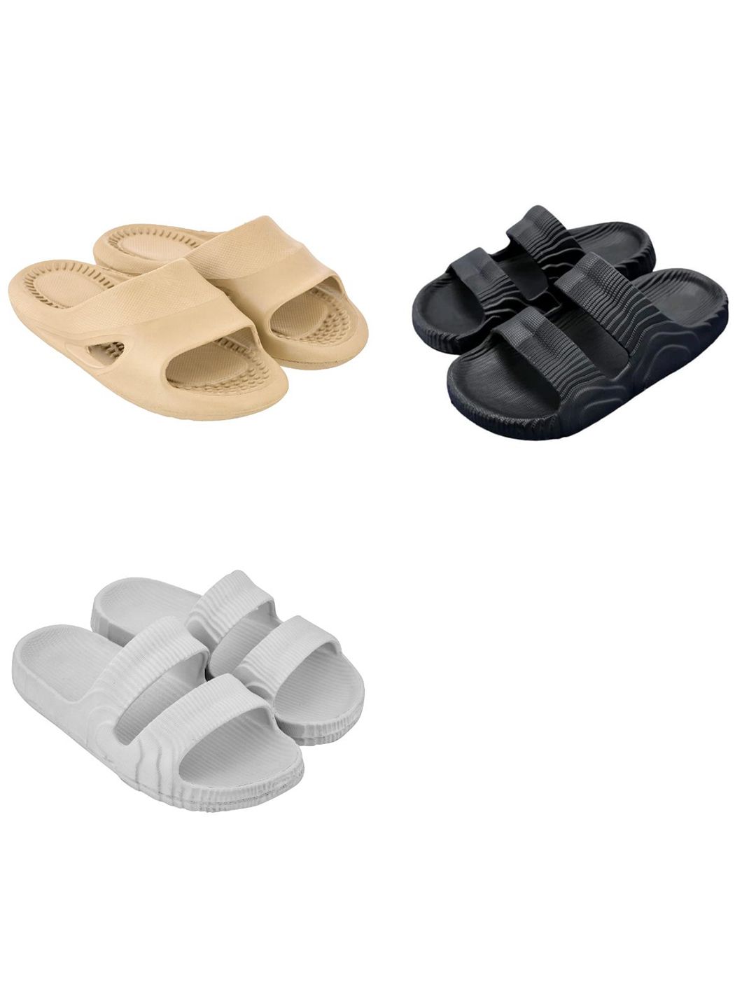 Feel alive Men Pack Of 3 Sliders Flip Flops