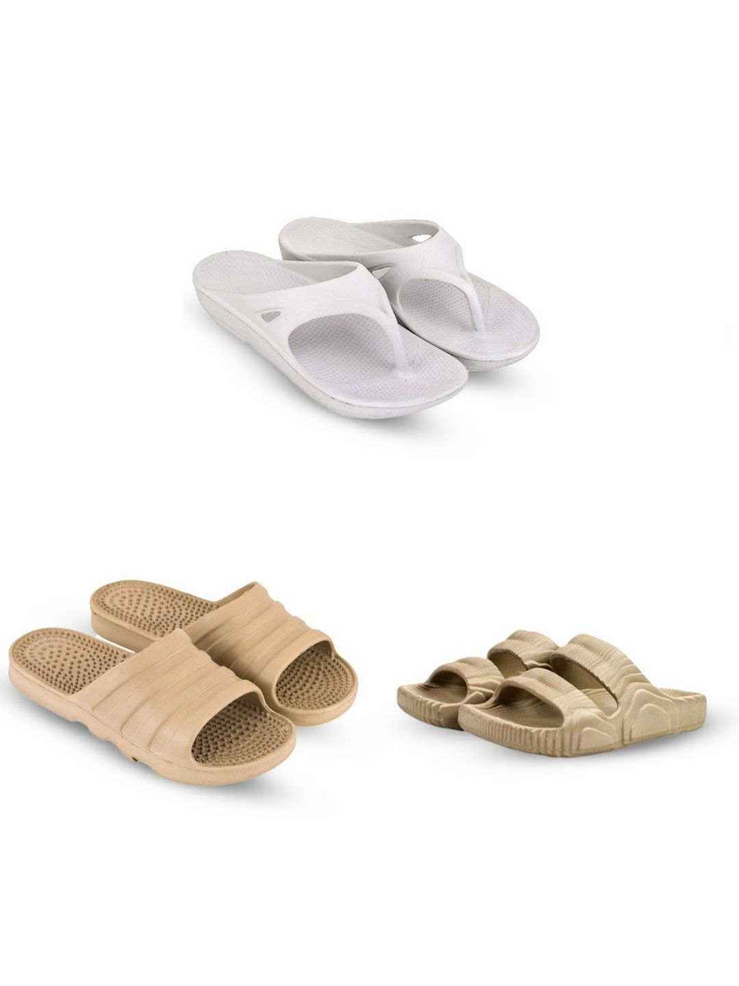 Feel alive Set Of 4 Ultra-Comfortable Thong Flip-Flops