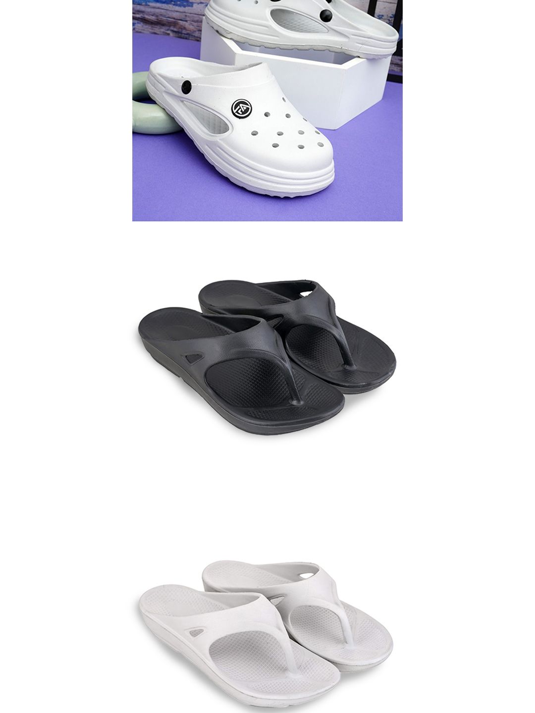 Feel alive Set Of 3 Ultra-Comfortable Clogs