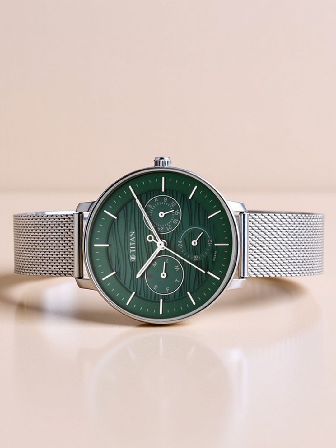 Mana Buy Titan Workwear Multifunction Analog With Green Dial Watch For