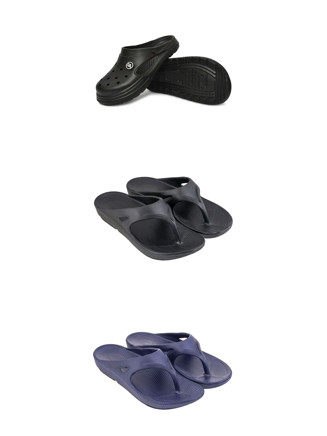 Feel alive Set Of 3 Ultra-Comfortable Thong Flip-Flops