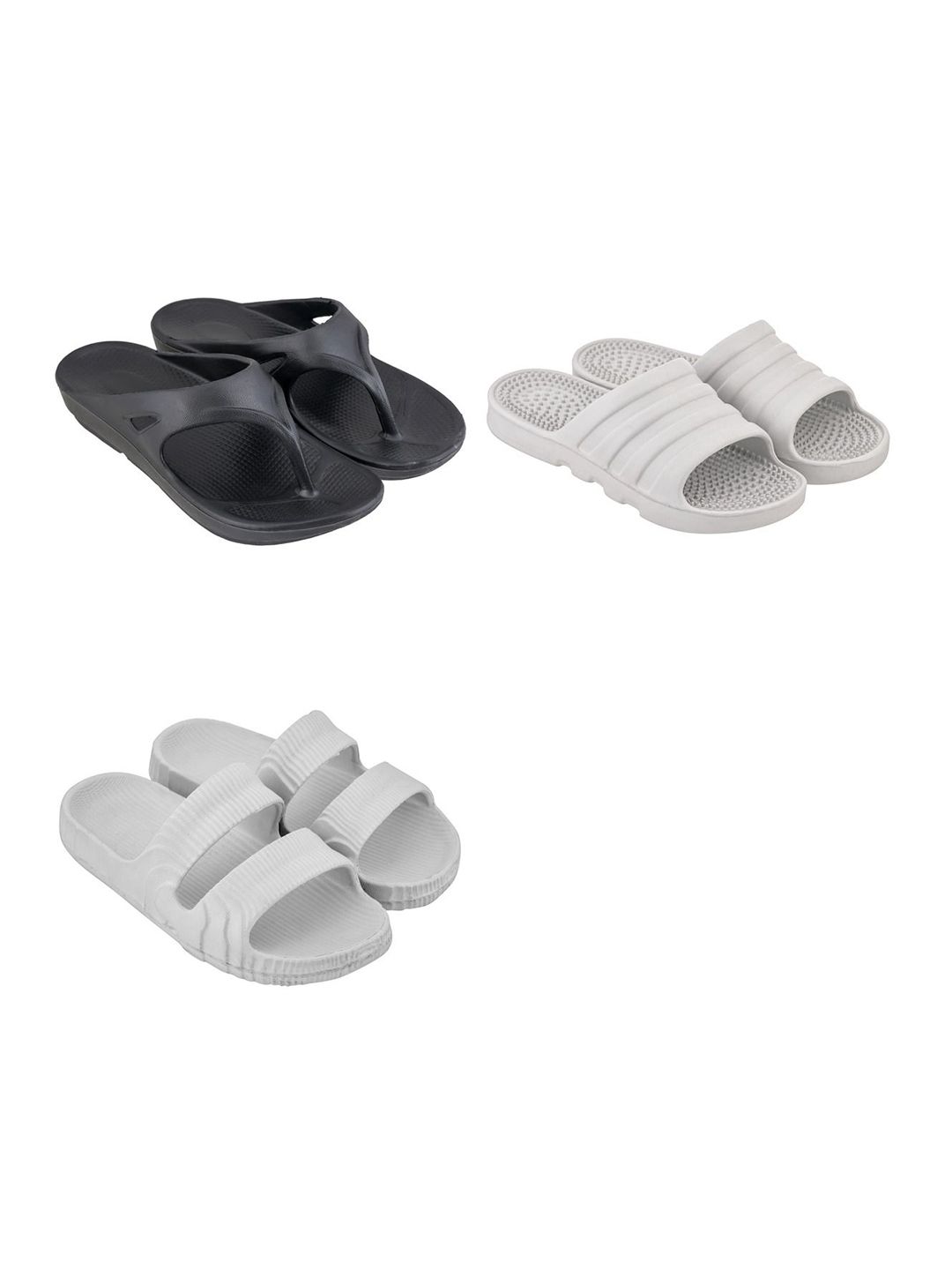 Feel alive Men Pack of 3 Slip-On Flip-Flops