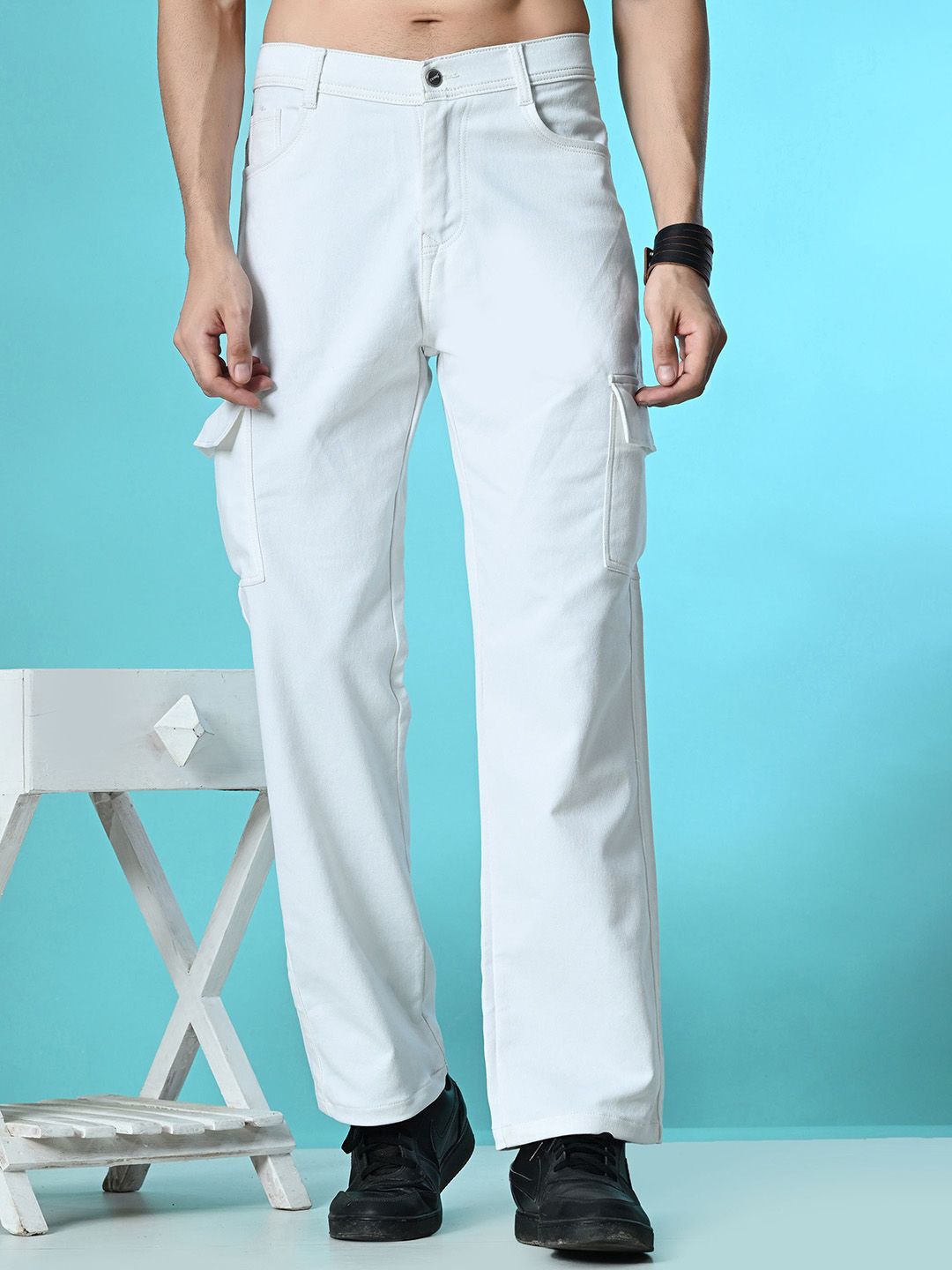 MaverIQ Men Classic Boyfriend Fit Mid-Rise Stretchable Jeans