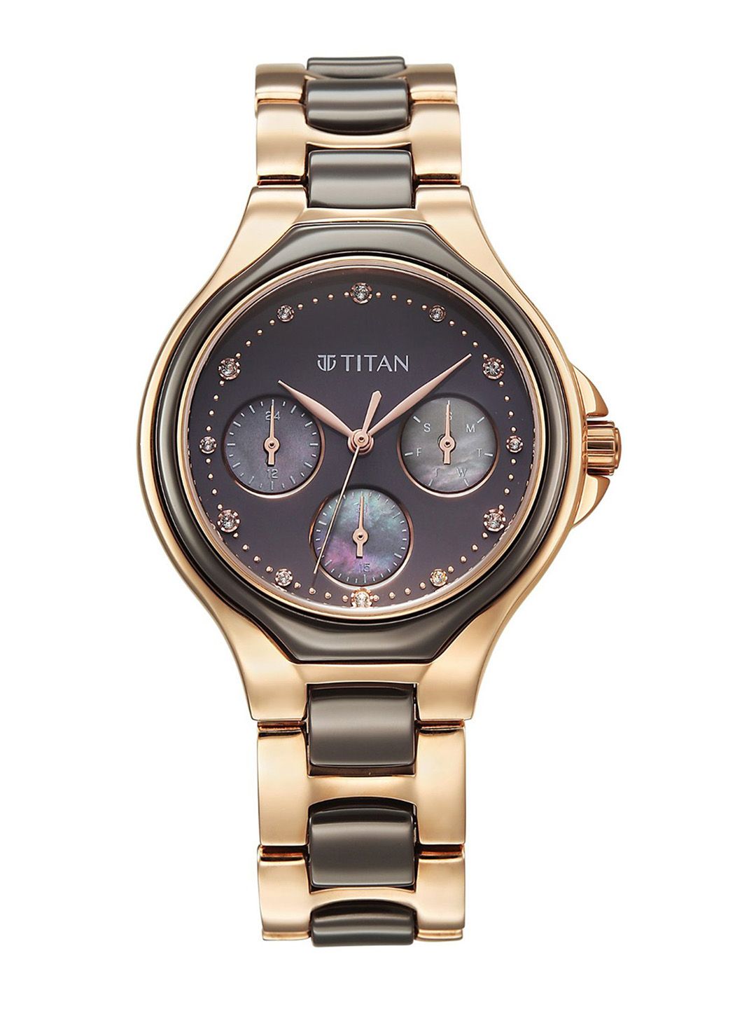 Dial & Stainless Steel Bracelet Style Straps Analogue Watch 95325KD02