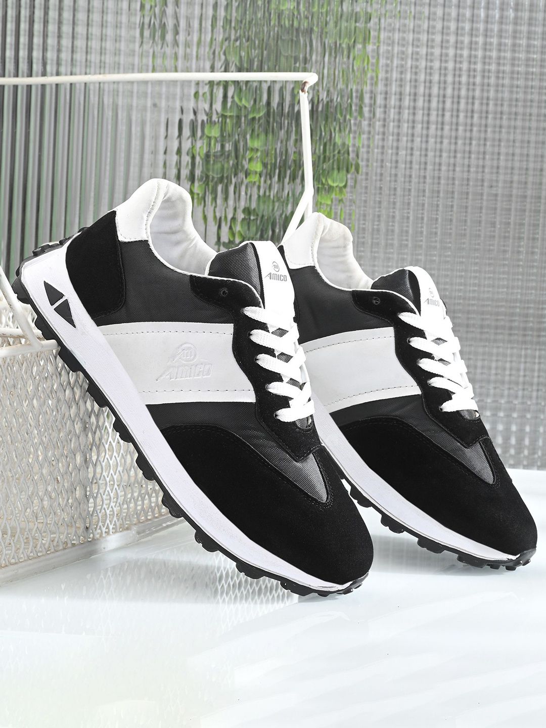 AMICO Men Mesh Colourblocked Running Sports Shoes