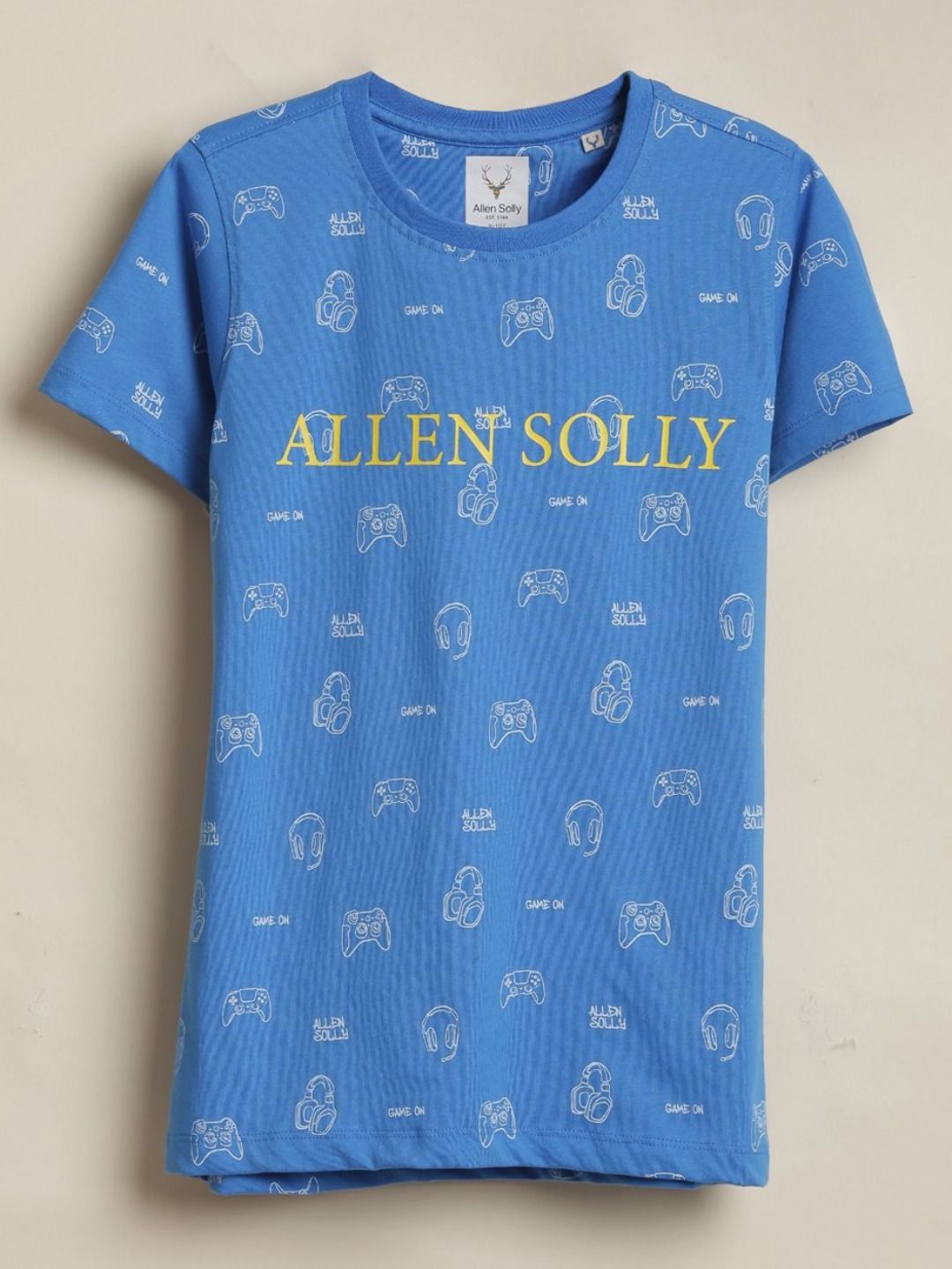 Allen Solly Junior Boys Printed Pure Cotton T-shirt