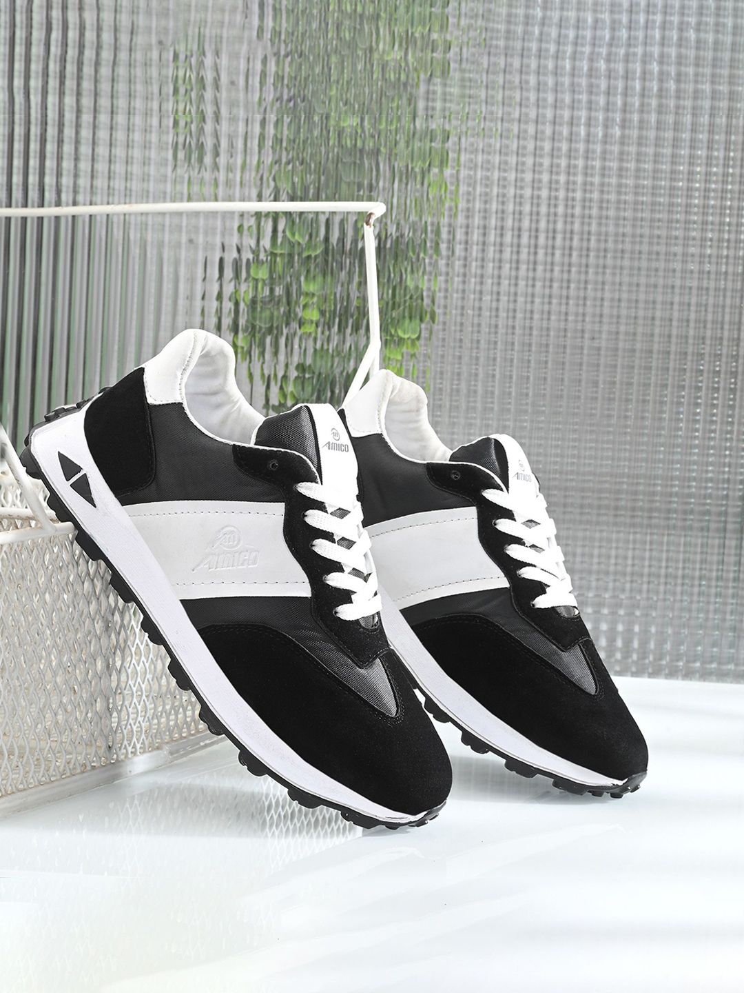 AMICO Men Mesh Running Non-Marking Lace-Ups Shoes