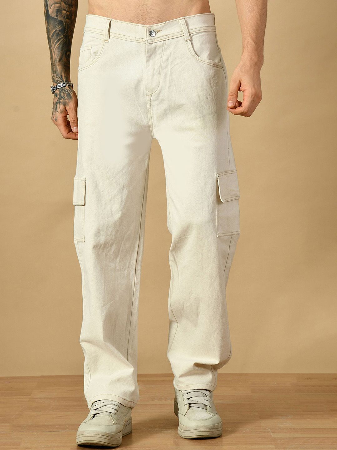 MaverIQ Men Classic Relaxed Fit Mid-Rise Stretchable Jeans