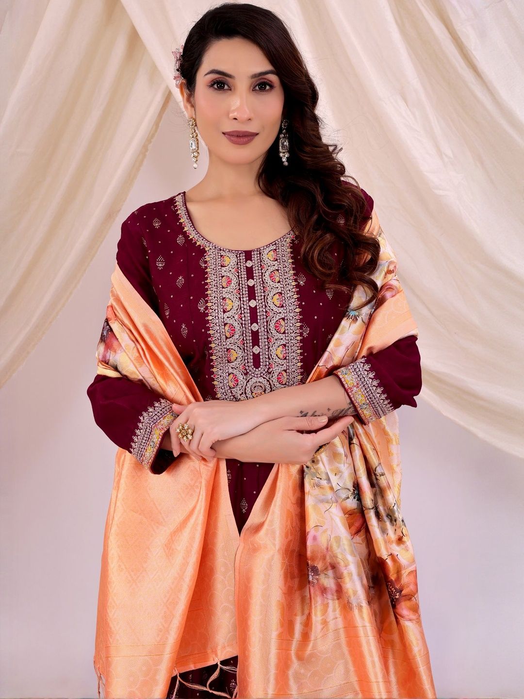 Moda Rapido Woven Design Dupatta