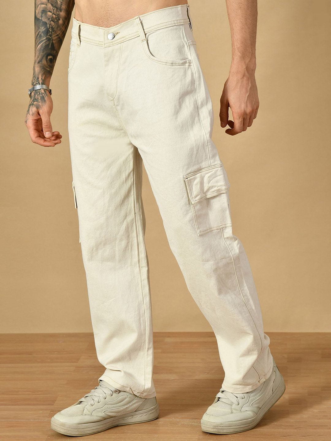 MaverIQ Men Classic Regular Fit Mid-Rise Stretchable Jeans