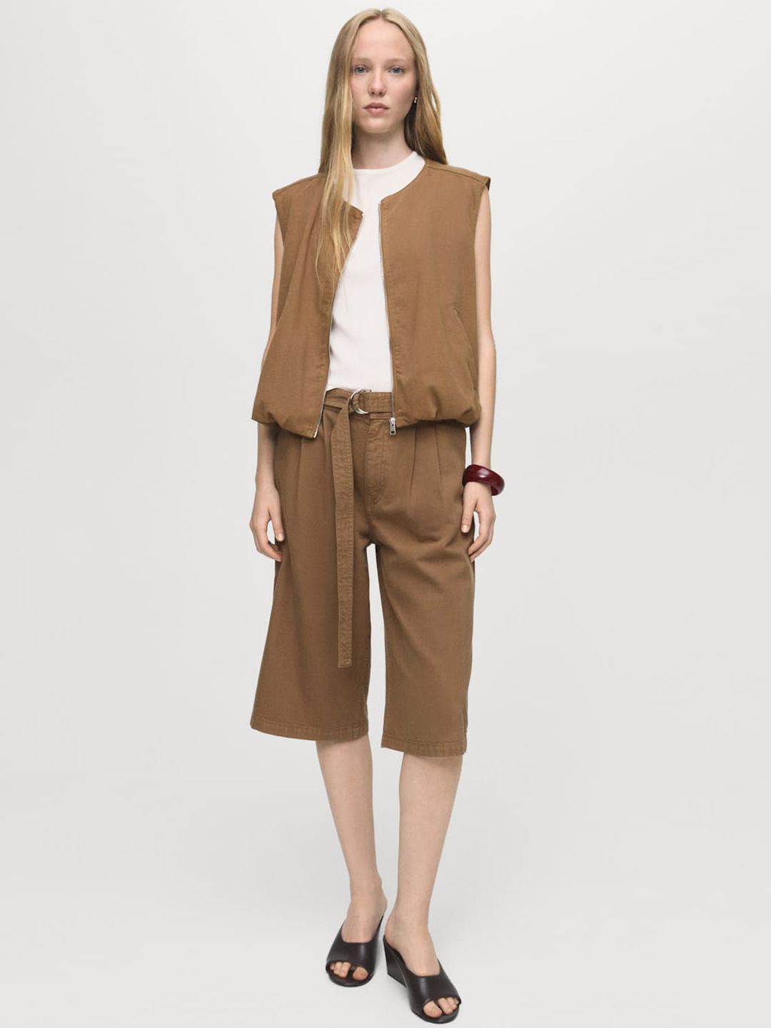 Belted Pure Cotton Jorts