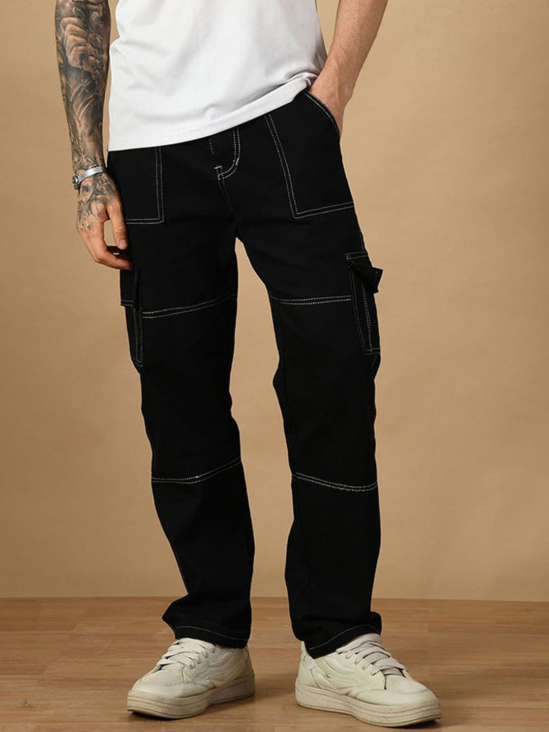 MaverIQ Men Classic Regular Fit Mid-Rise Stretchable Jeans
