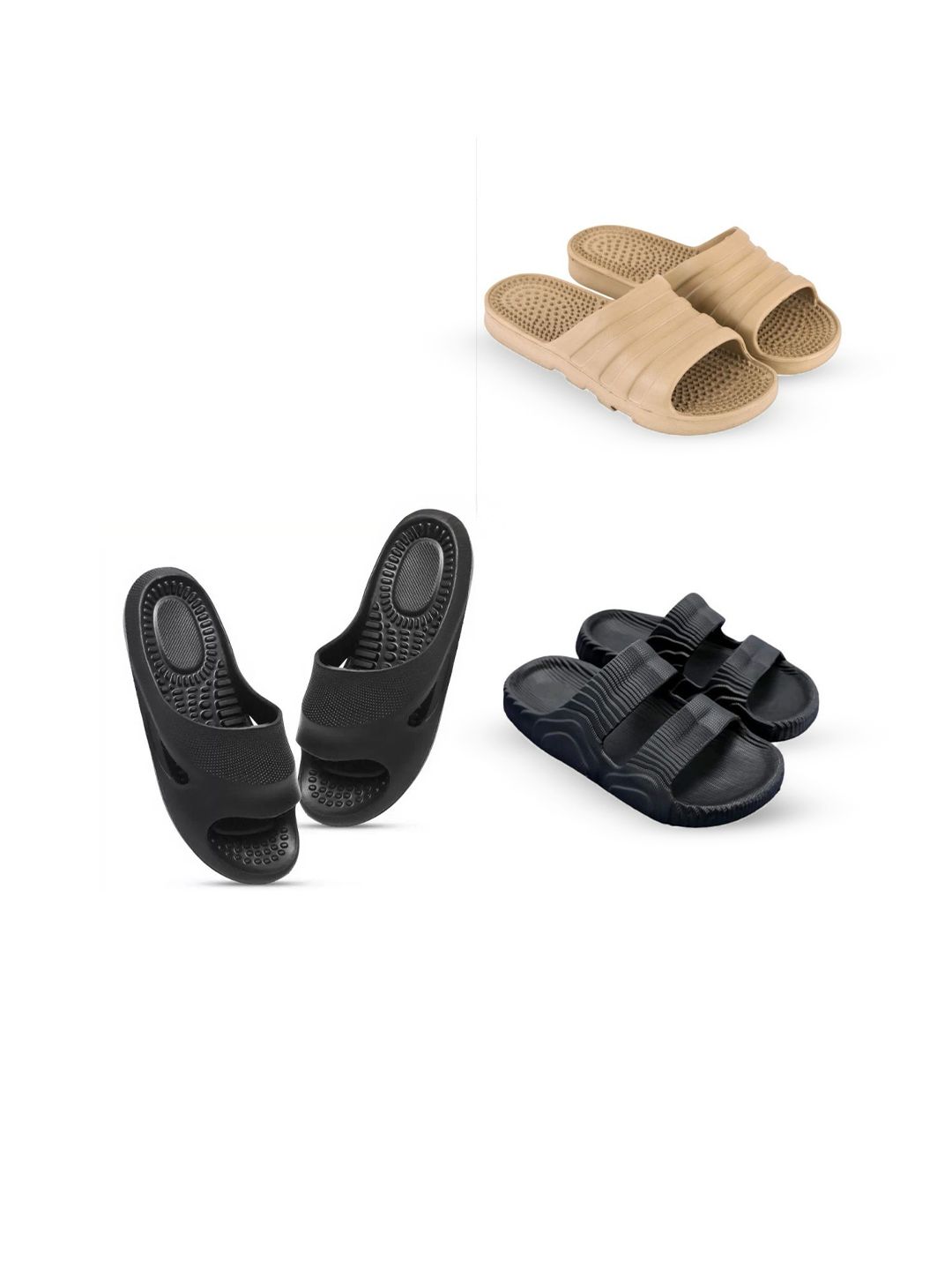 Feel alive Set Of 4 Ultra-Comfortable Lightweight Thong Flip-Flops