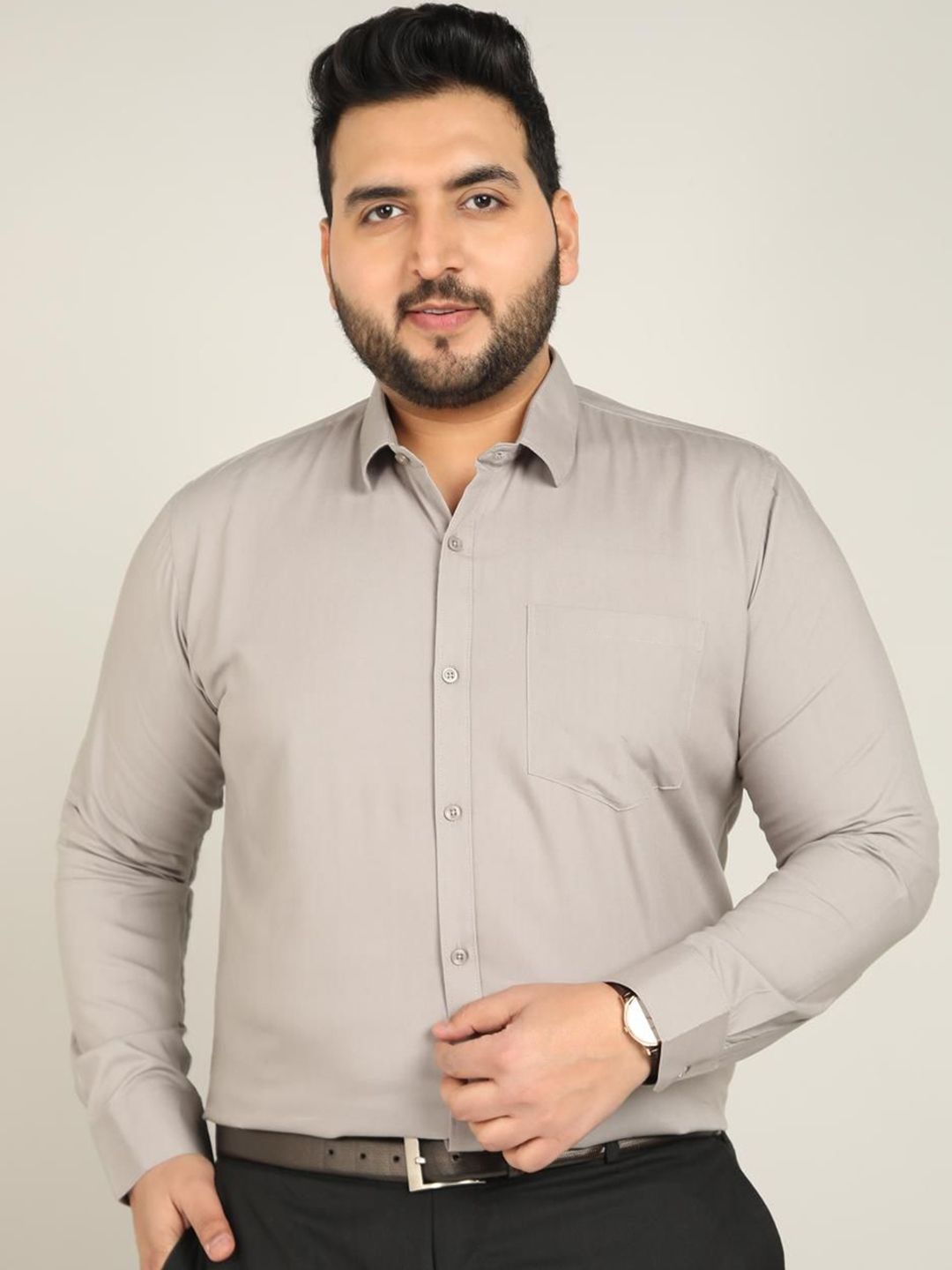 Metronaut Spread Collar Cotton Shirt