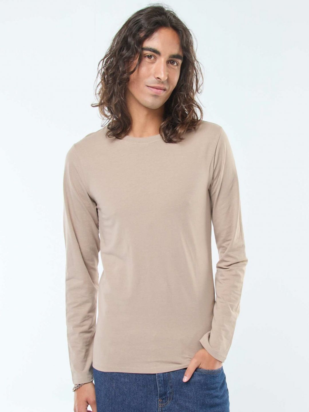 KIABI Round Neck Long Sleeves Regular Fit T-shirt