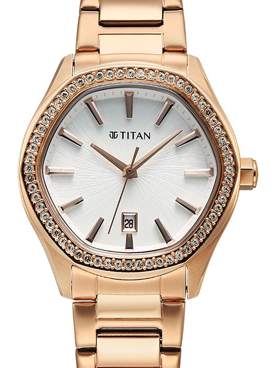 Patterned Dial & Bracelet Style Straps Analogue Watch 95326WM01