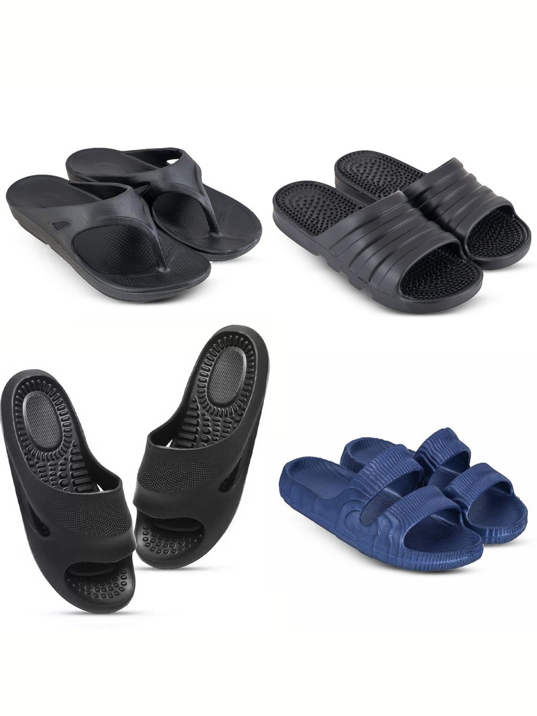 Feel alive Set Of 4 Sliders Flip Flops
