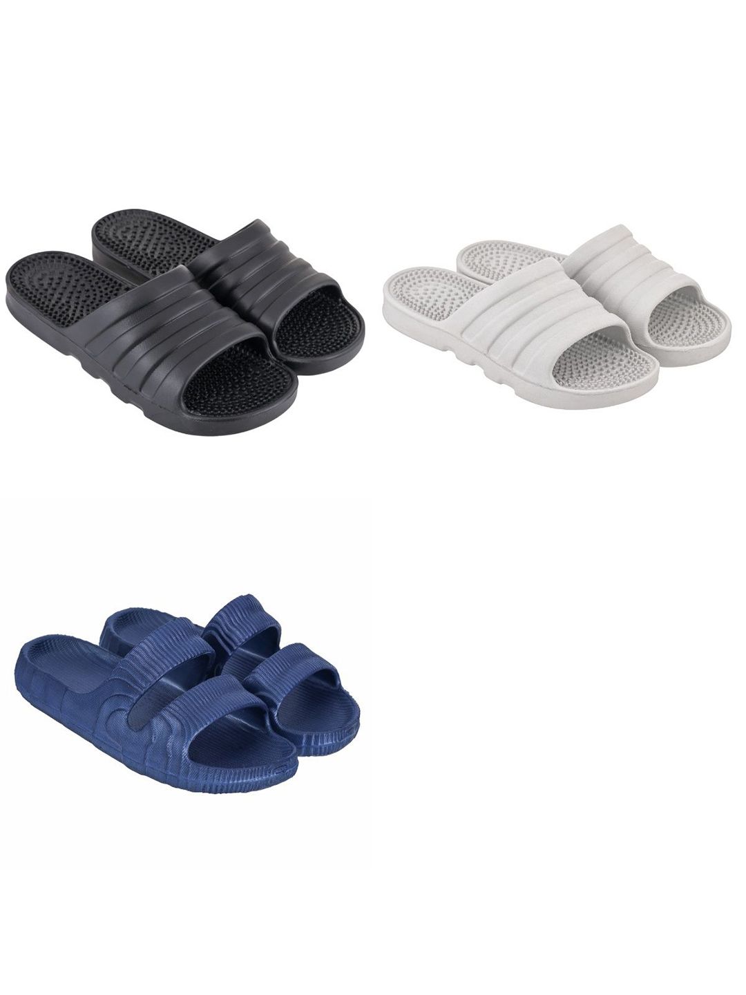 Feel alive Men Set of 3 Lightweight Flip Flops