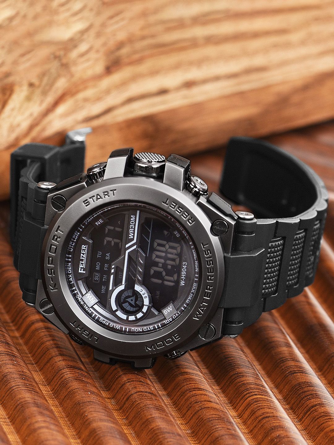 FELIZER FELIZER Men Multi Function Digital Chronograph Watch 90443-GunMetal