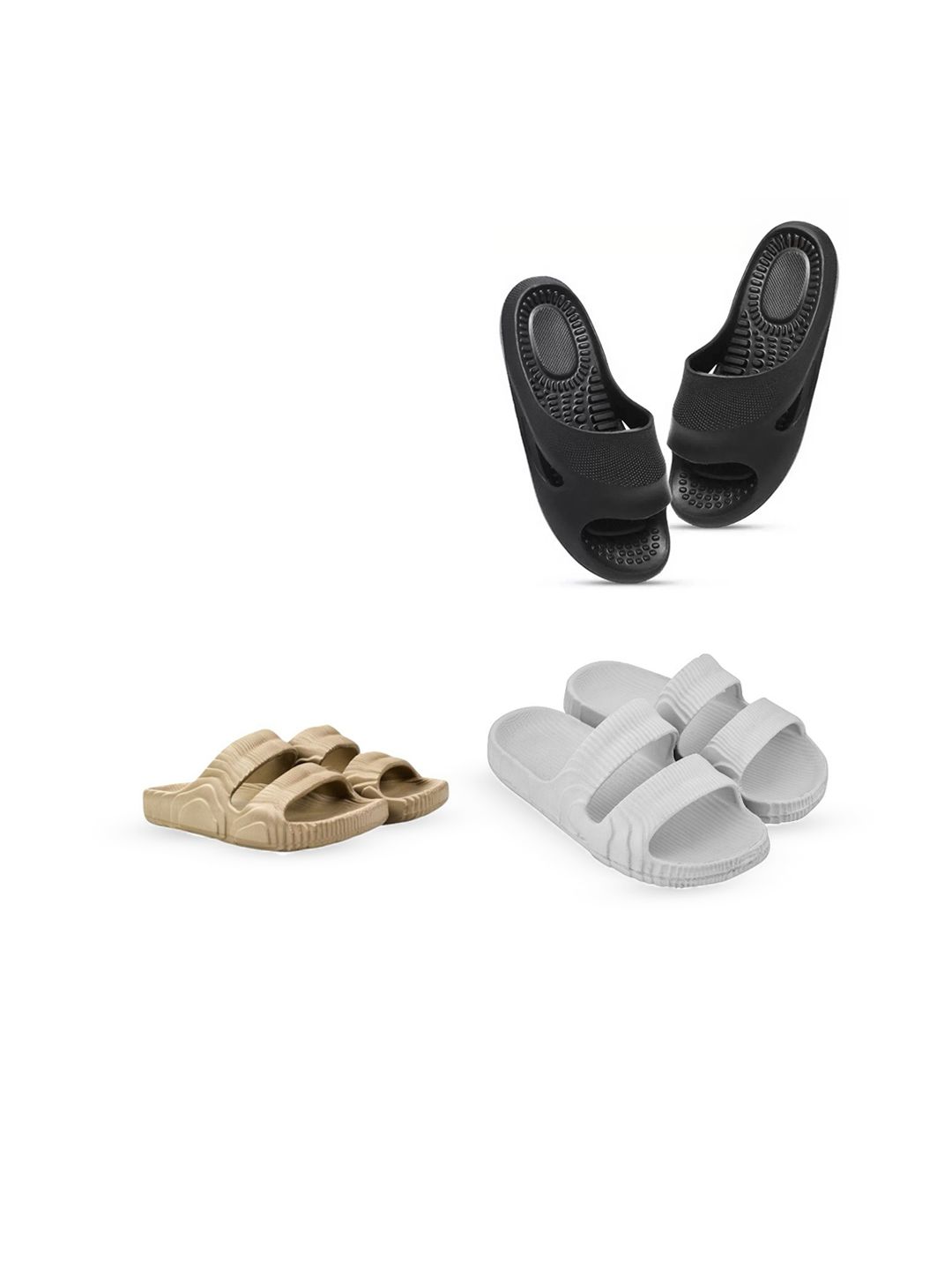 Feel alive Set Of 4 Ultra-Comfortable Lightweight Thong Flip-Flops