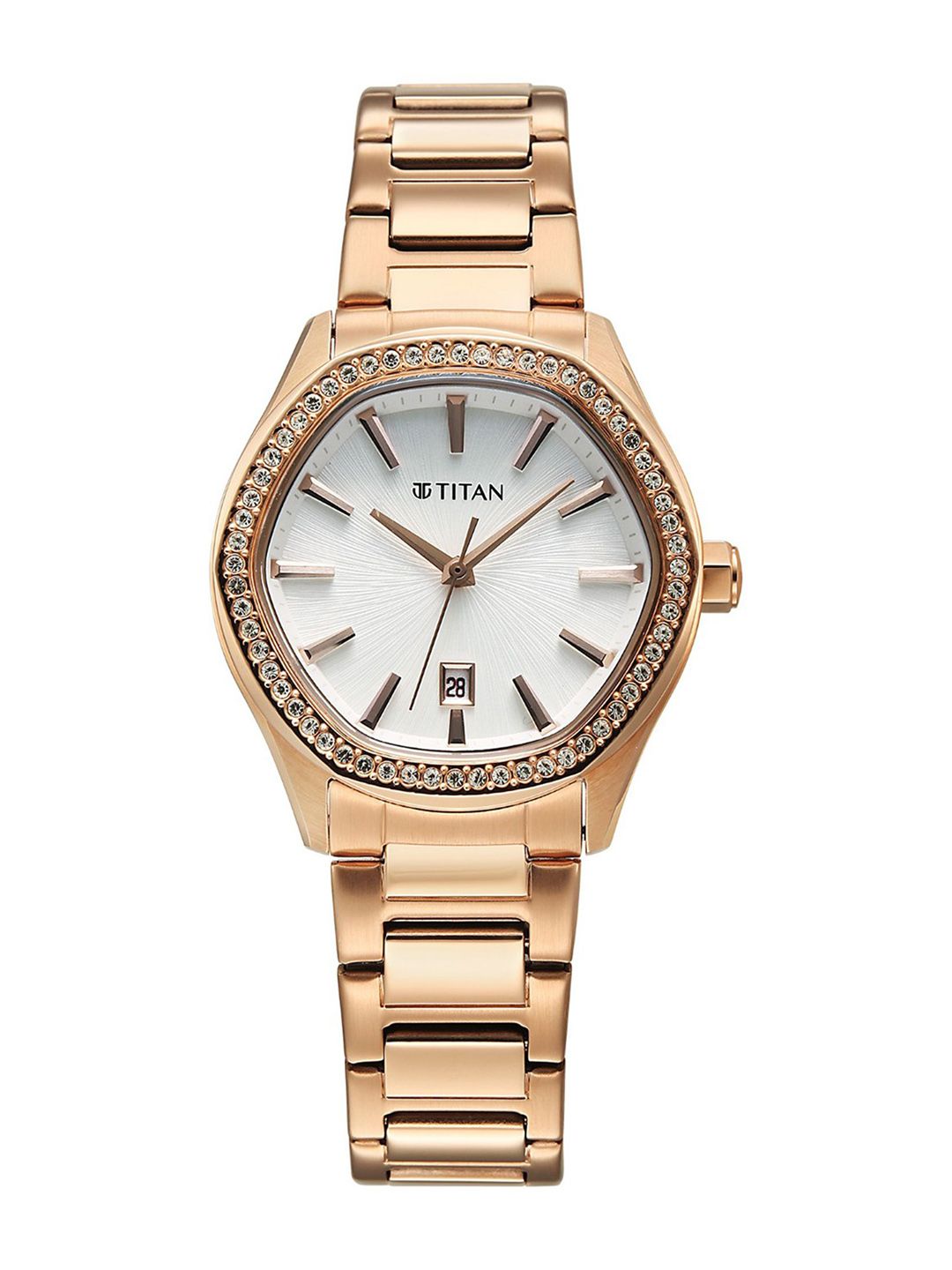 Patterned Dial & Bracelet Style Straps Analogue Watch 95326WM01