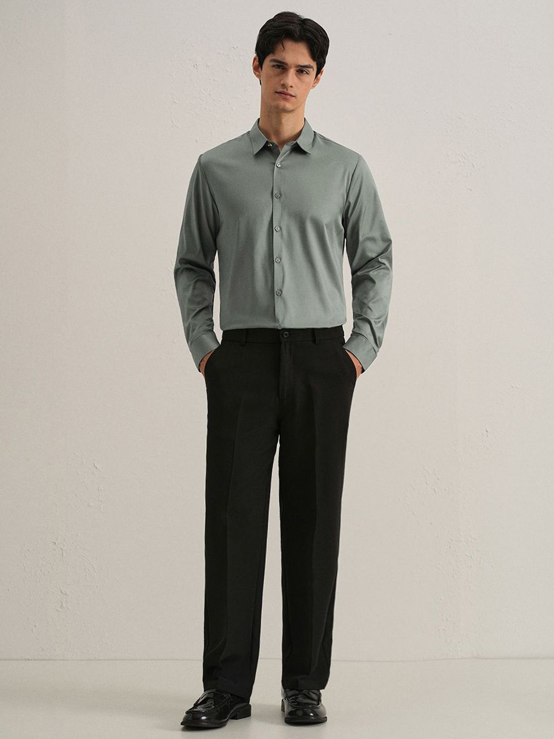 Buy Banana Club Men Plain Stitchless Placket Shirt - Shirts for
