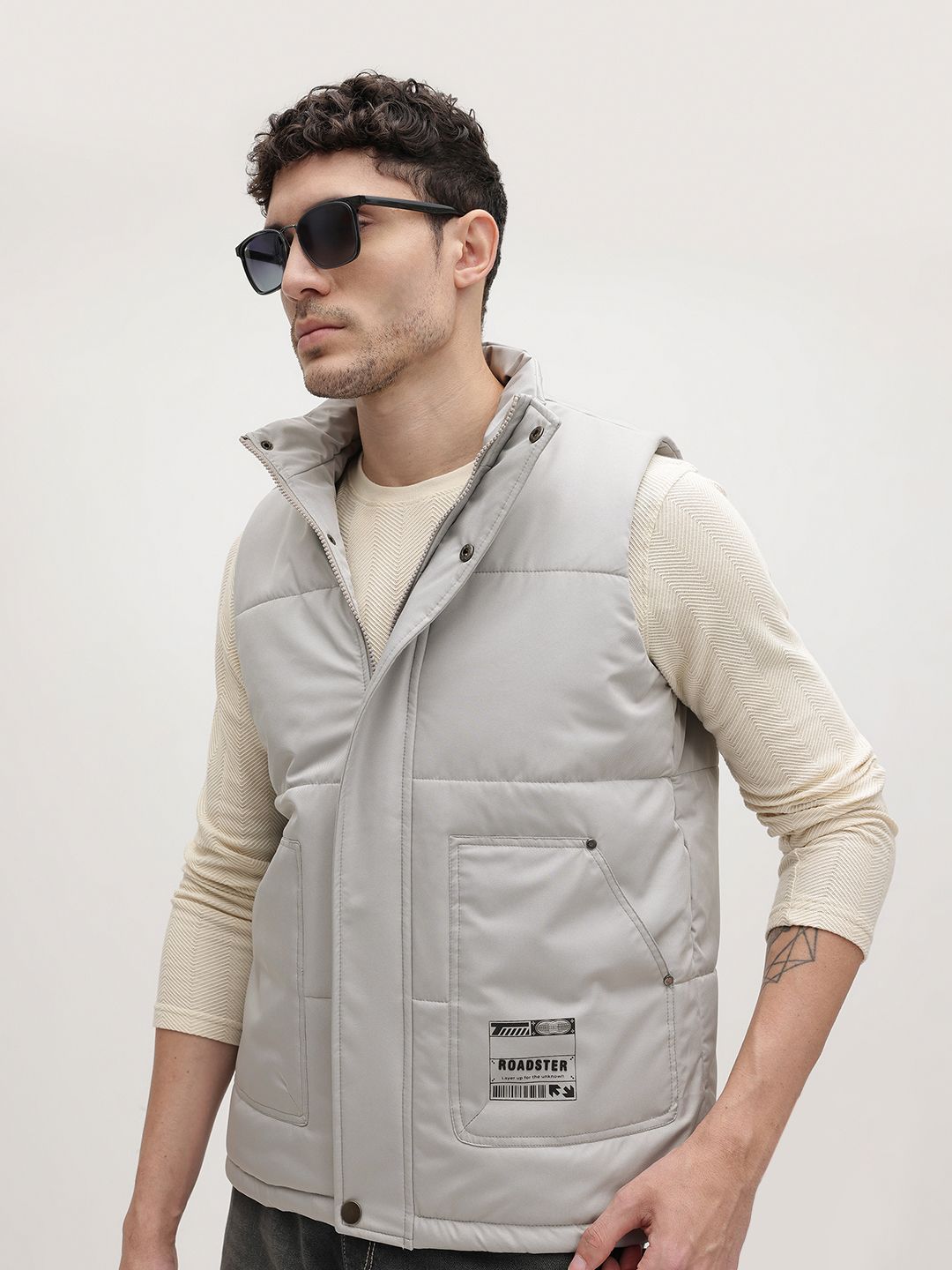 The Roadster Life Co. Mock Collar Padded Jacket