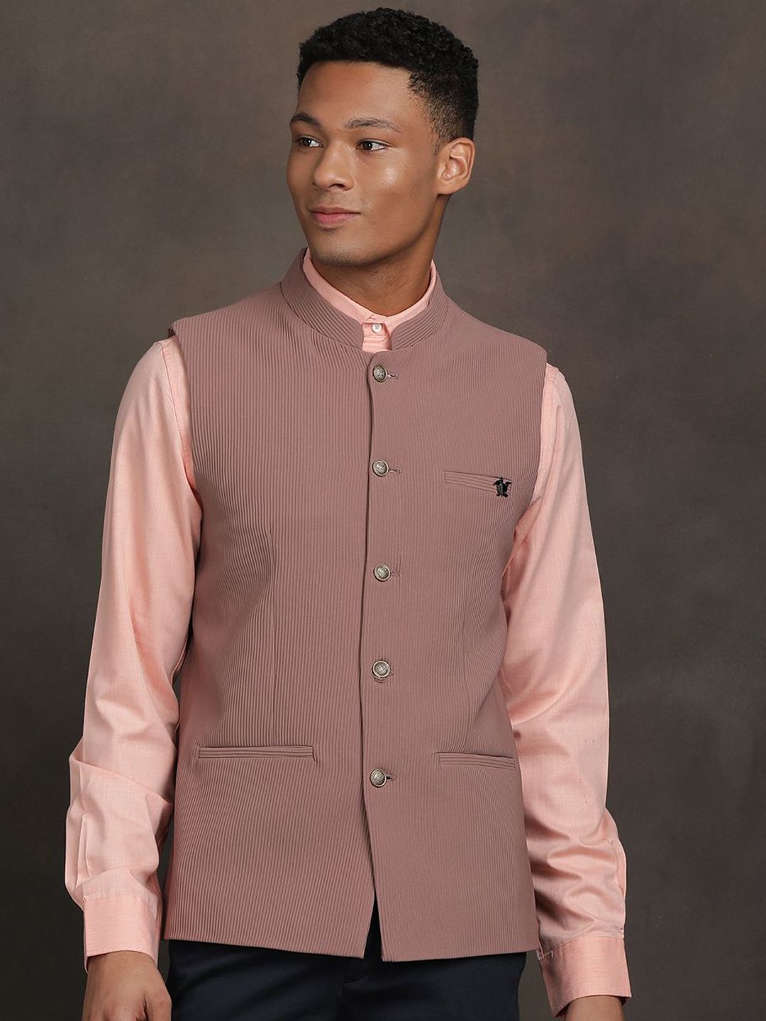 Turtle Men Mandarin Collar Nehru Jackets