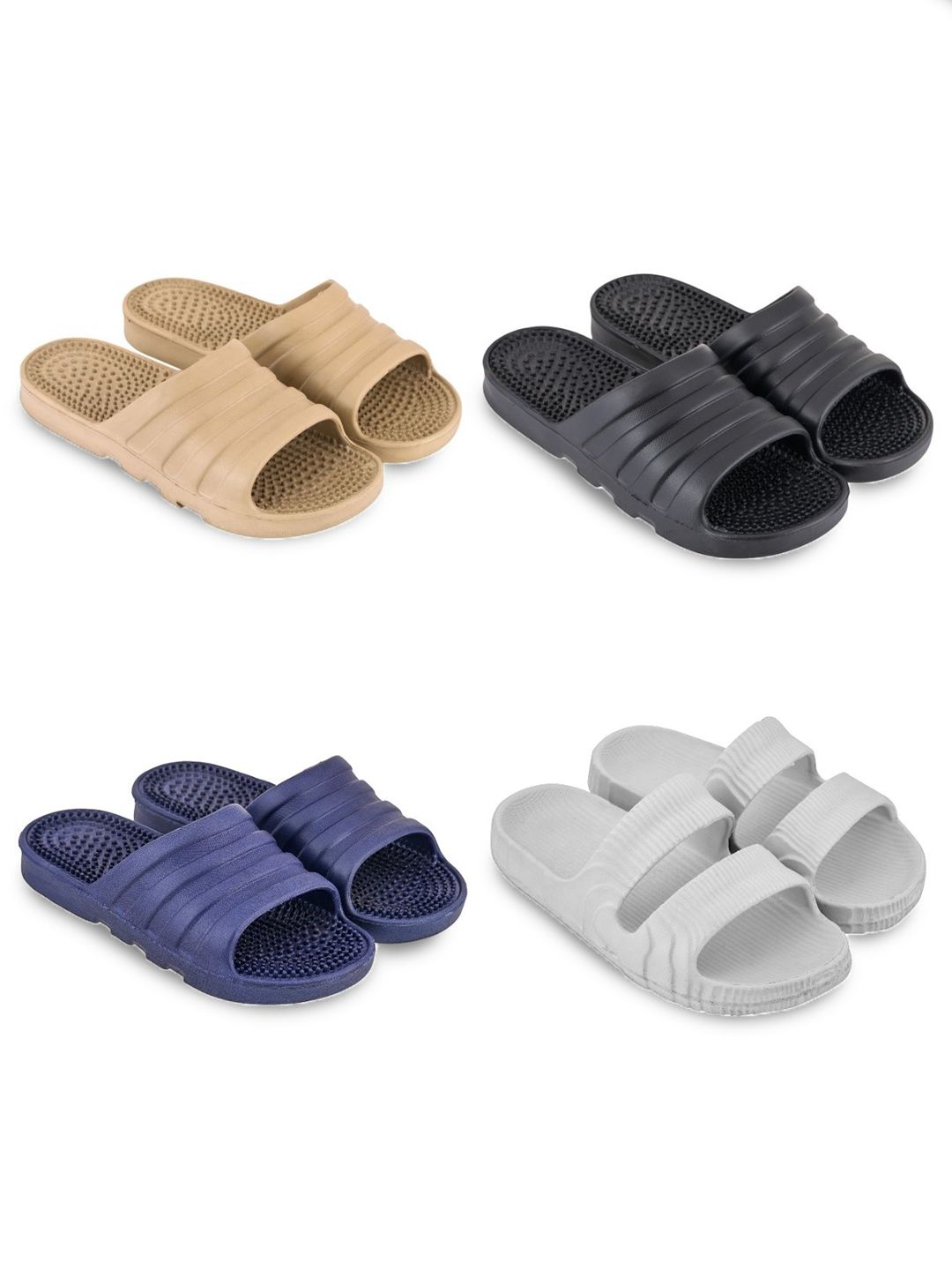 Feel alive Set Of 4 Ultra-Comfortable Lightweight Thong Flip-Flops