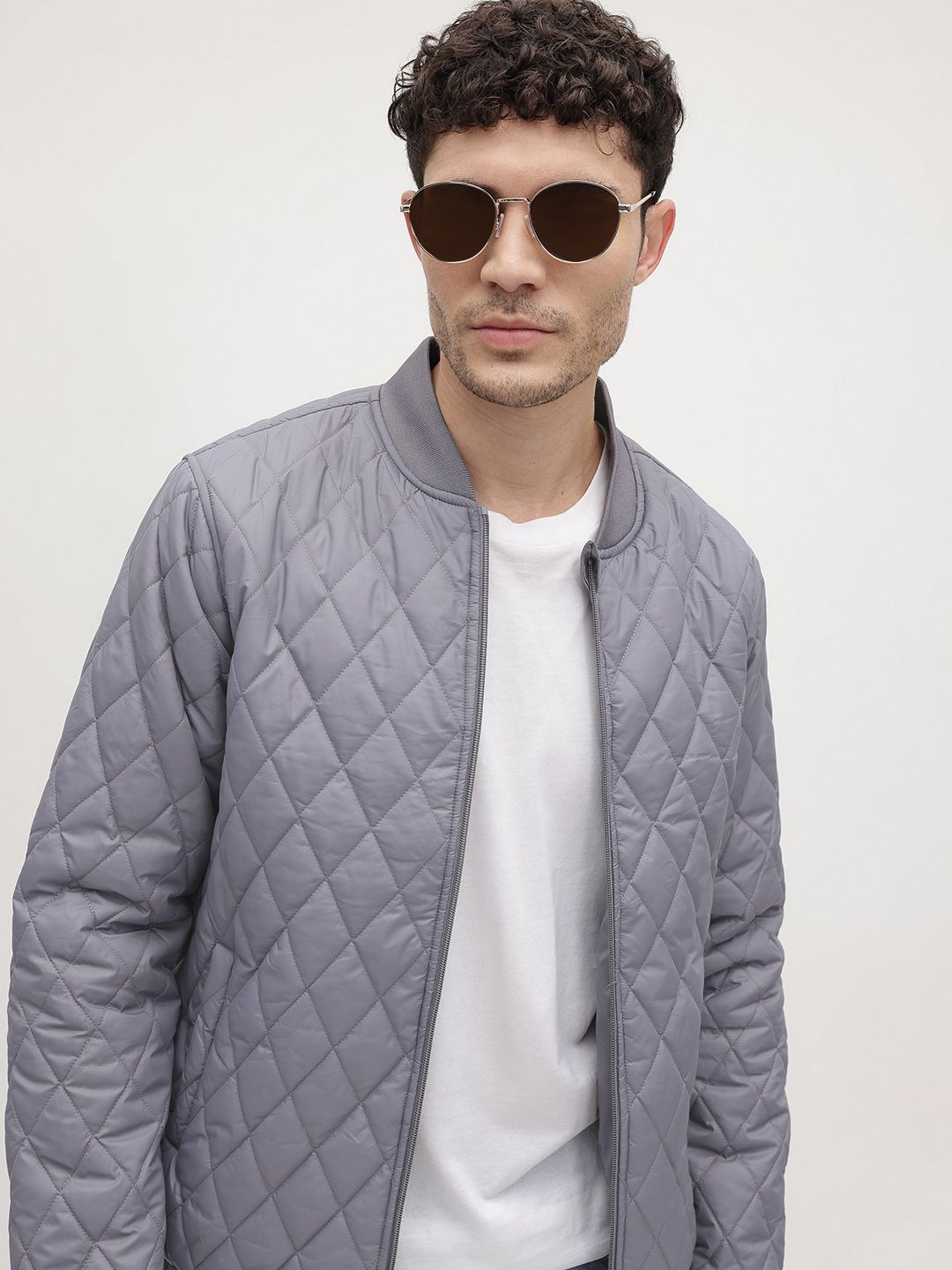 The Roadster Life Co. Stand Collar Quilted Jacket