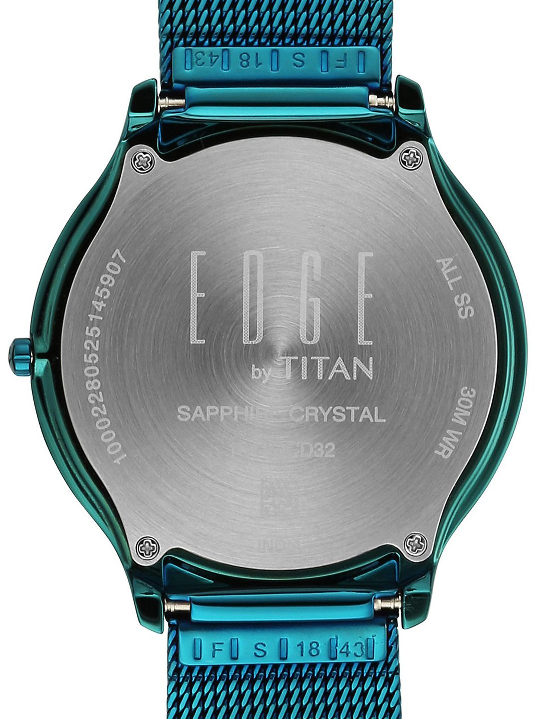 Buy Titan Edge Men Textured Stainless Steel Bracelet Style Straps