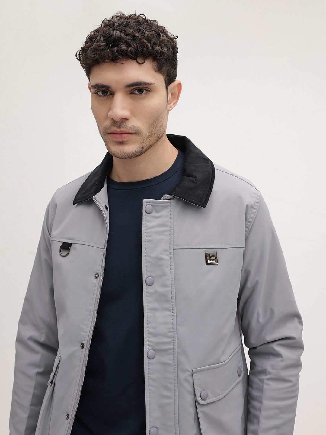 The Roadster Life Co. Spread Collar Tailored Jacket with Utility Pockets
