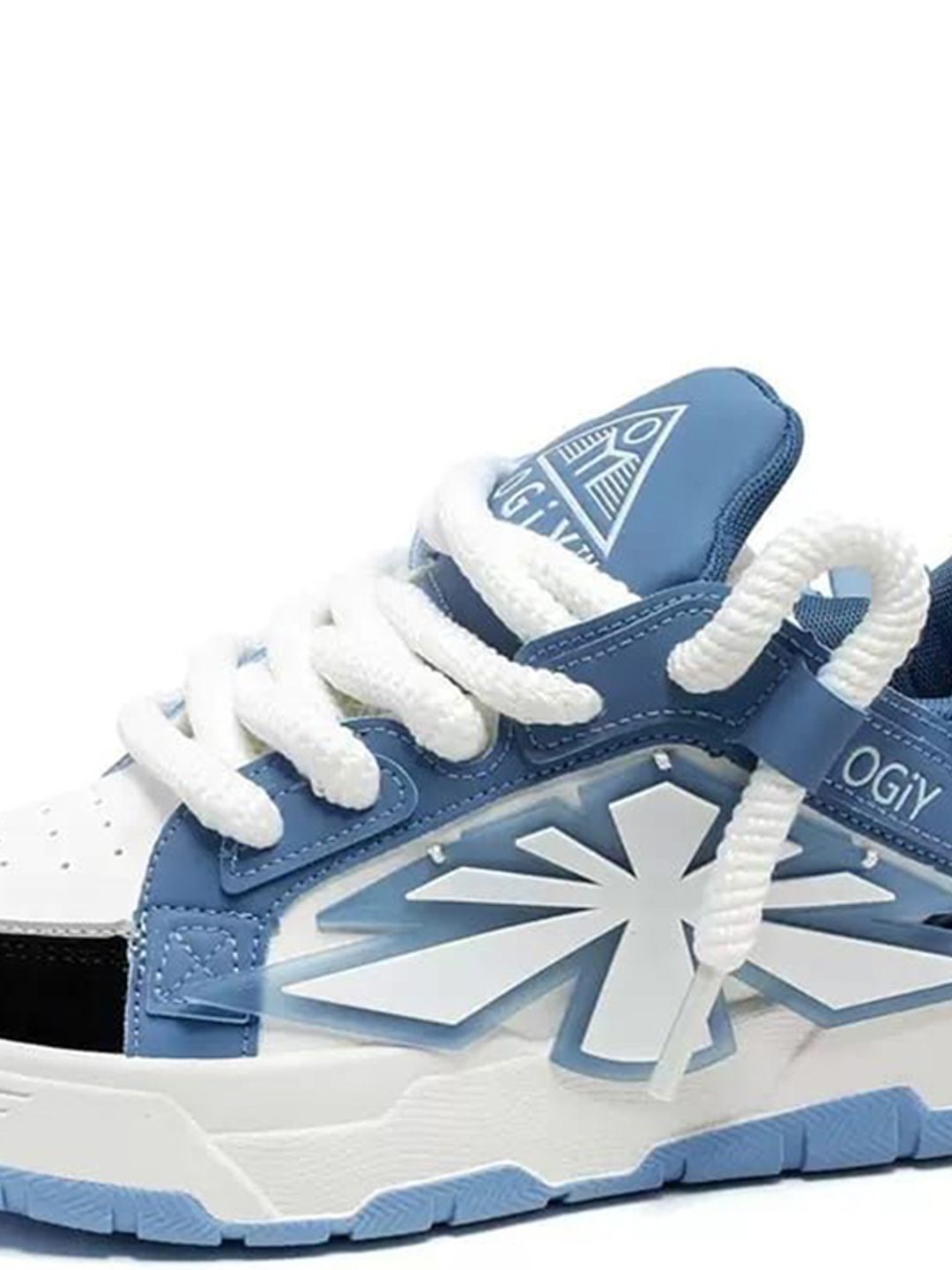 Buy Z BLUE Men Colourblocked Lace-Ups Round Toe Sneakers - Casual