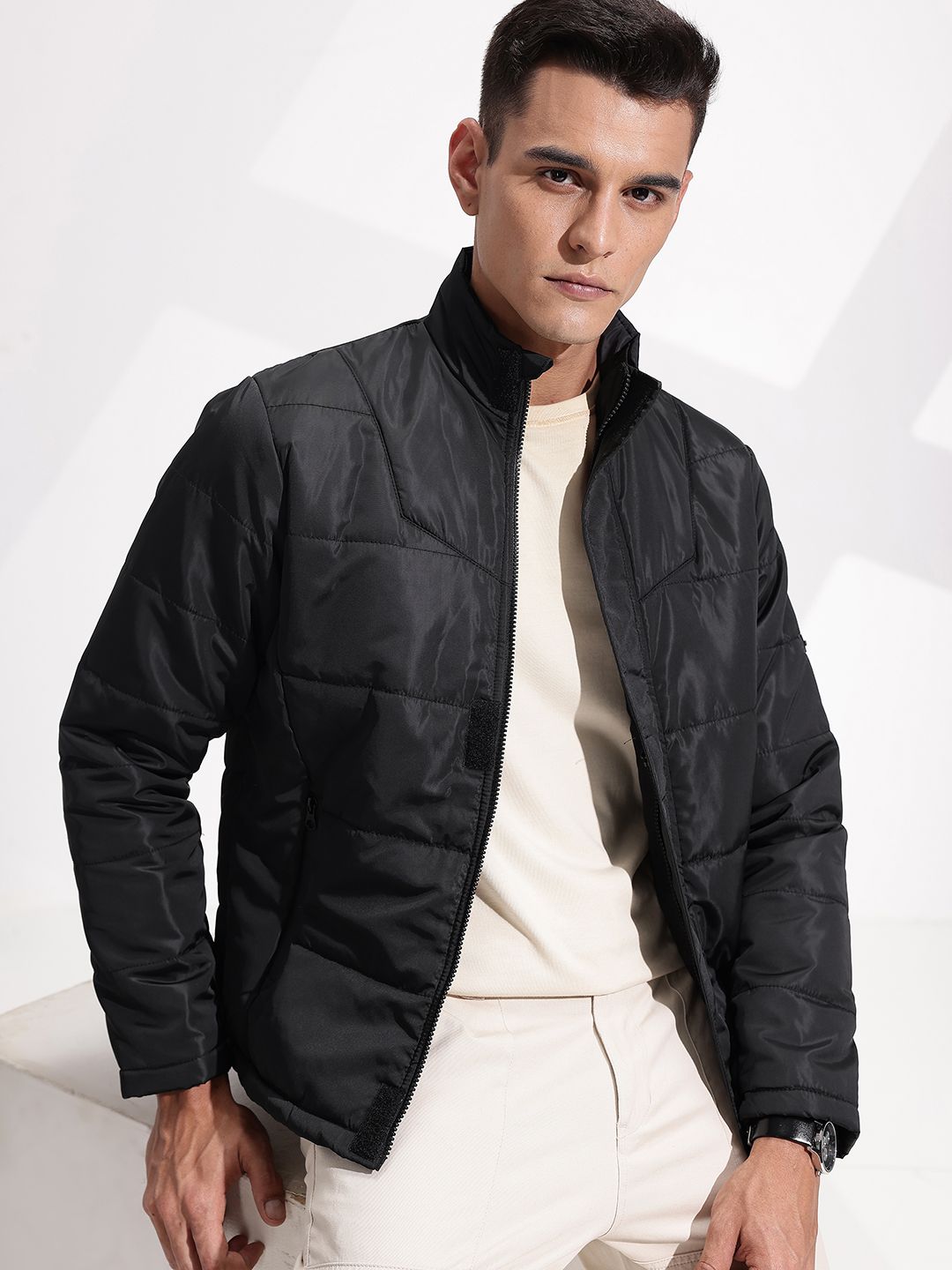 INVICTUS Mock Collar Padded Jacket